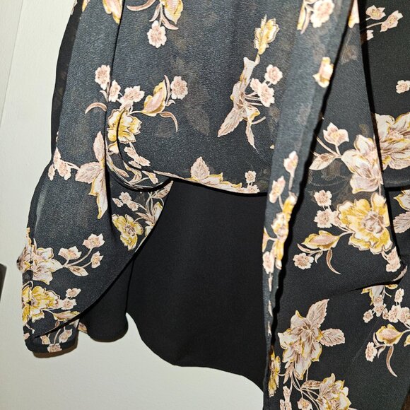 Torrid Black Floral Chiffon Swing Cami (3X) - Picture 3 of 6